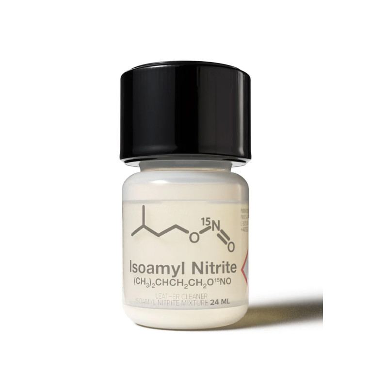 Poppers Isoamyl Nitrite 24 ml pour vasodilatation euphorique rapide anale.