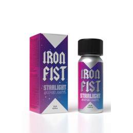 Poppers Iron Fist Starlight 24 ml idéal flacon alu incassable festif.