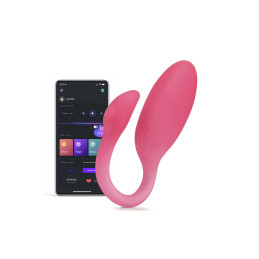 Stimulateur connecté Flamingo Max rose pour orgasmes G haptique intenses.