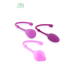 coffret 3 boules de geisha yoba nature rééducation périnée