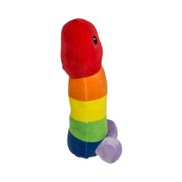 Plush Penis Rainbow, cadeau humour velouté et joyeux