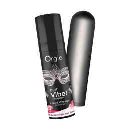 Kit plaisir Vibe Bullet, gel Dual Vibe fraise-gin picotant