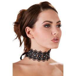 Collier brodé avec strass, artisanat scintillant précieux