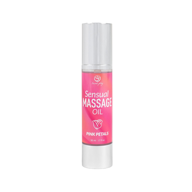 Huile de massage Pétales de Rose enveloppant peau de parfum floral raffiné