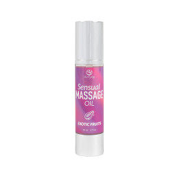 Huile de massage Fruits Exotiques diffusant parfum tropical juteux et chaud