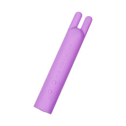 Mini vibro rechargeable BlissStars violet pochette satin stimulation précise