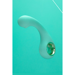 Vibro rechargeable BraveryAward vert design élégant stimulation triple plaisir