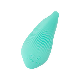 Mini vibro rechargeable DelightfulWave vert dimensions 5,5x11,6 cm satin