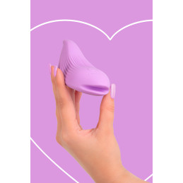 Mini vibro rechargeable DelightfulWave violet étanche IPX6
