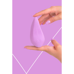 Mini vibro rechargeable DelightfulWave violet dimensions 5,5x11,6 cm satin