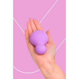 Mini vibro rechargeable EnchantedDesire violet étanche IPX6 dimensions 5,7x9 cm