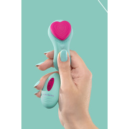 Stimulateur télécommandé culotte HeartGem vert télécommande sans fil IPX6