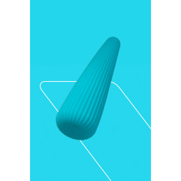 Vibro rechargeable IcyCone bleu stimulation précise zones érogènes profondes