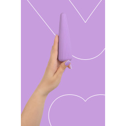 Vibro rechargeable IcyCone violet qui caresse et intensifie votre plaisir