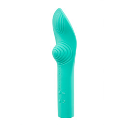 Vibro rechargeable LunaCharm vert pour une stimulation enveloppante et confortable
