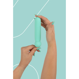 Vibro rechargeable LustTree vert qui épouse les courbes pour un confort optimal