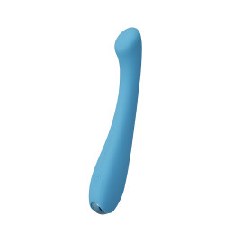 Vibro rechargeable MerryWand bleu pour une stimulation point G enveloppante et précise
