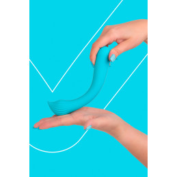 Vibro rechargeable Passionmania bleu qui épouse vos courbes et intensifie vos envies