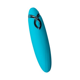 Vibro rechargeable PleasureArrow bleu pour une stimulation ciblée et enveloppante