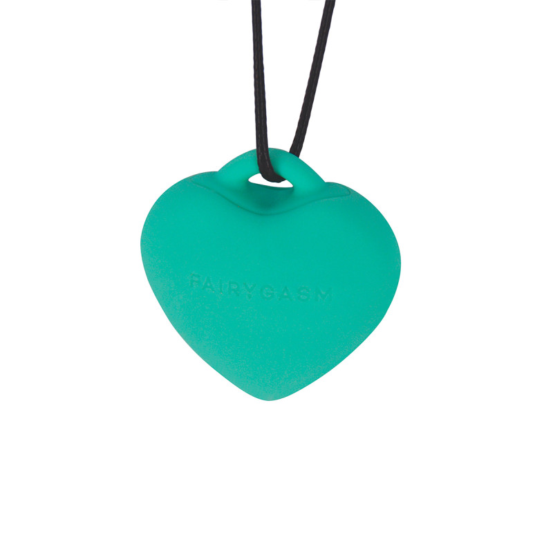 Stimulateur pendentif PleasureStone vert pour une stimulation douce et confidentielle