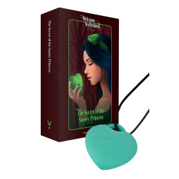 Stimulateur pendentif PleasureStone vert au design bijou pour plaisir intime à porter au quotidien
