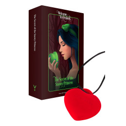 Stimulateur pendentif PleasureStone rouge au design bijou pour plaisir intime à porter au quotidien