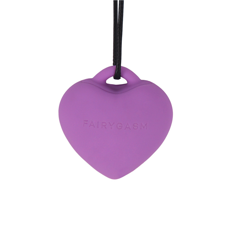 Stimulateur pendentif PleasureStone violet pour une stimulation douce et confidentielle