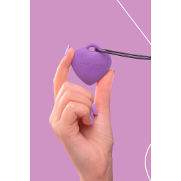Stimulateur pendentif PleasureStone violet qui s’adapte à vos envies grâce à ses modes vibrants