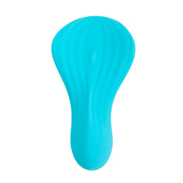 Mini vibro rechargeable SilkenTouch bleu pour une stimulation douce et ciblée