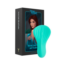 Mini vibro rechargeable SilkenTouch vert au design compact pour plaisir intime à emporter