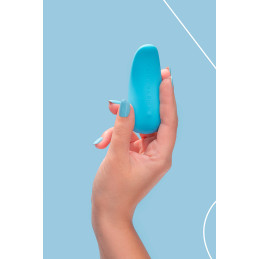 Mini vibro rechargeable ThrillLeaf bleu qui s’adapte à vos envies grâce à ses modes variés