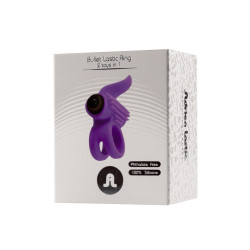 cockring adrien lastic avec stimulateur clitoridien étanche