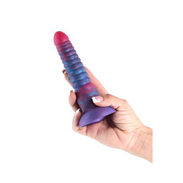 Gode Blue Stacked 16 x 3,9 cm aux anneaux texturés pour sensations profondes et intenses