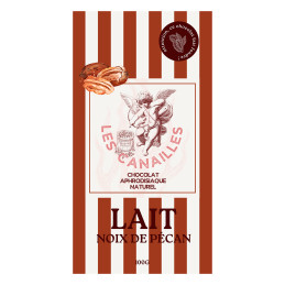 Chocolat au lait noix de pécan – Tablette 100g pour un mélange crémeux et croustillant