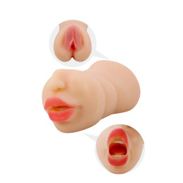 Masturbateur réaliste Zoey bouche et vagin pour fellation et pénétration intenses