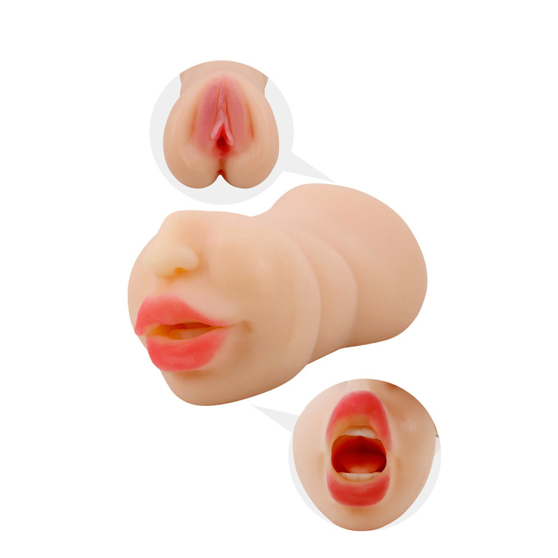 Masturbateur réaliste Zoey bouche et vagin pour fellation et pénétration intenses