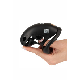 Cage de pénis avec dilatateur en métal respirant pour port longue durée