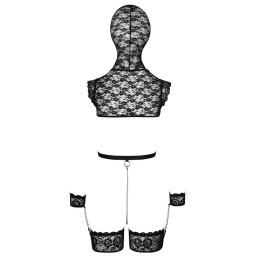 Ensemble de lingerie bondage en dentelle lingerie érotique pour soirées coquines et jeux de rôles