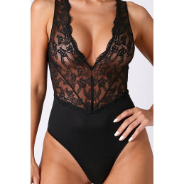 Body noir Evalie pièce noire discrète qui sublime la peau sous robe ou en mise en scène coquine et glamour