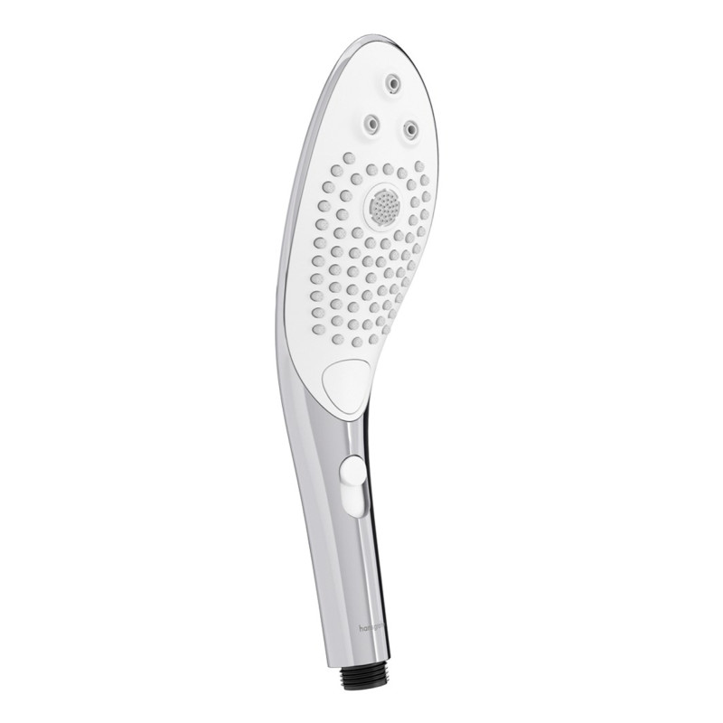 Pommeau de douche 2‑en‑1 Womanizer Wave Chrome stimulant clitoridien par jet d’eau pour douche relaxante