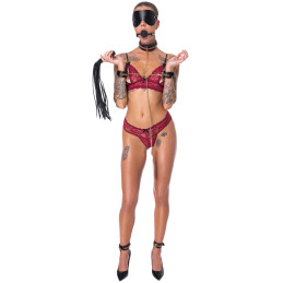 Ensemble 7 pièces Fetish SM noir pour des jeux érotiques captivants