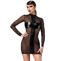 Mini robe tulle et wetlook Crossfire F369 au galbe stratégique et sexy
