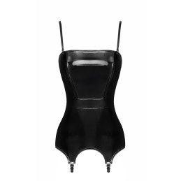 Corset porte-jarretelle vinyle Dominae F381 idéal pour fetish raffiné