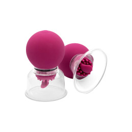 Pompe à clitoris et tétons rotative vibrante aux 5 modes tourbillonnants