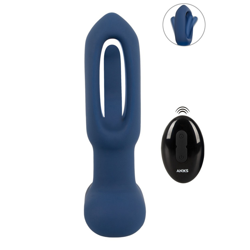 Plug anal vibrant avec langue oscillante Anos pour rimming interne vibrant