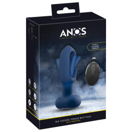 Plug anal vibrant avec langue oscillante - Anos
