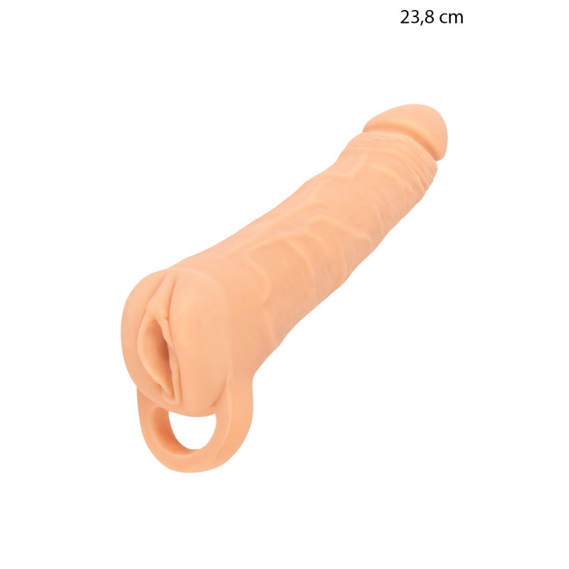 Extension de pénis 23,8 cm + Masturbateur pour agrandissement et caresses folles