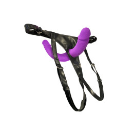 Double Strap-On ultra doux plaisir partagé velouté intense
