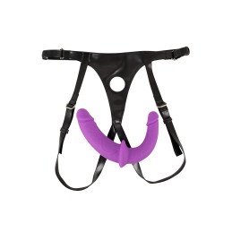Double Strap-On ultra doux pénétration mutuelle soyeuse