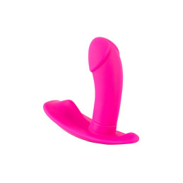 Vibromasseur de culotte avec pénis pénétration vibrante secrète